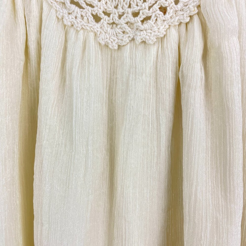 NEW | ADIVA sleeveless top accented with crochet lace - SZ M - Picture 2 of 11